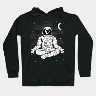 Astronaut Yoga Polkadot DOT Coin To The Moon Crypto Token Cryptocurrency Blockchain Wallet Birthday Gift For Men Women Kids Hoodie